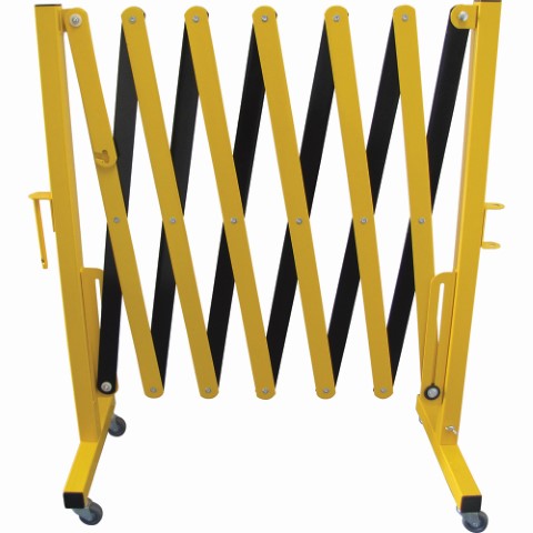 PRO SAFETY EXPANDABLE BARRIER POWDER-COATED STEEL YELLOW/BLACK